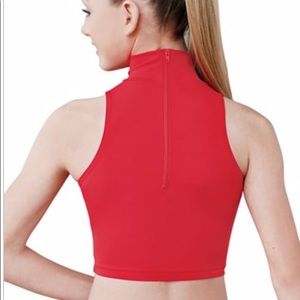 Dancewear Solutions Sleeveless High Neck Crop Top